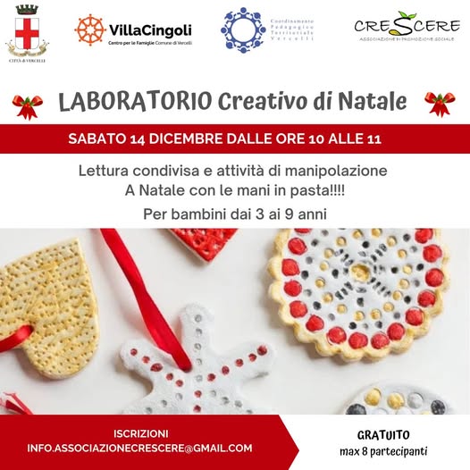 locandina laboratorio creativo di Natale