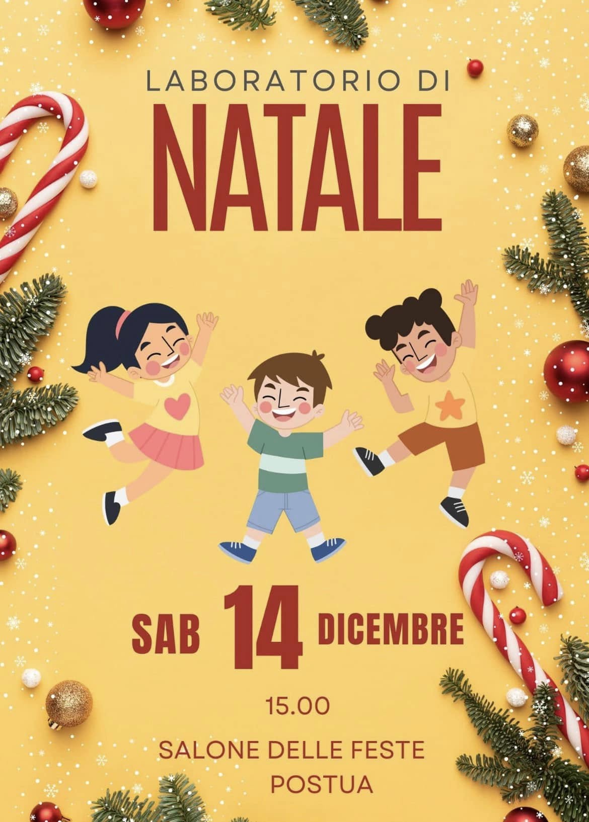 locandina laboratorio di Natale