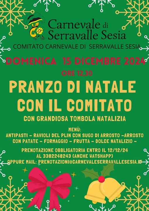 Locandina pranzo di Natale