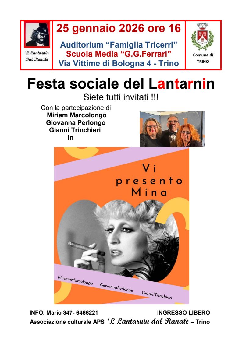 locandina Festa sociale del Lantarnin