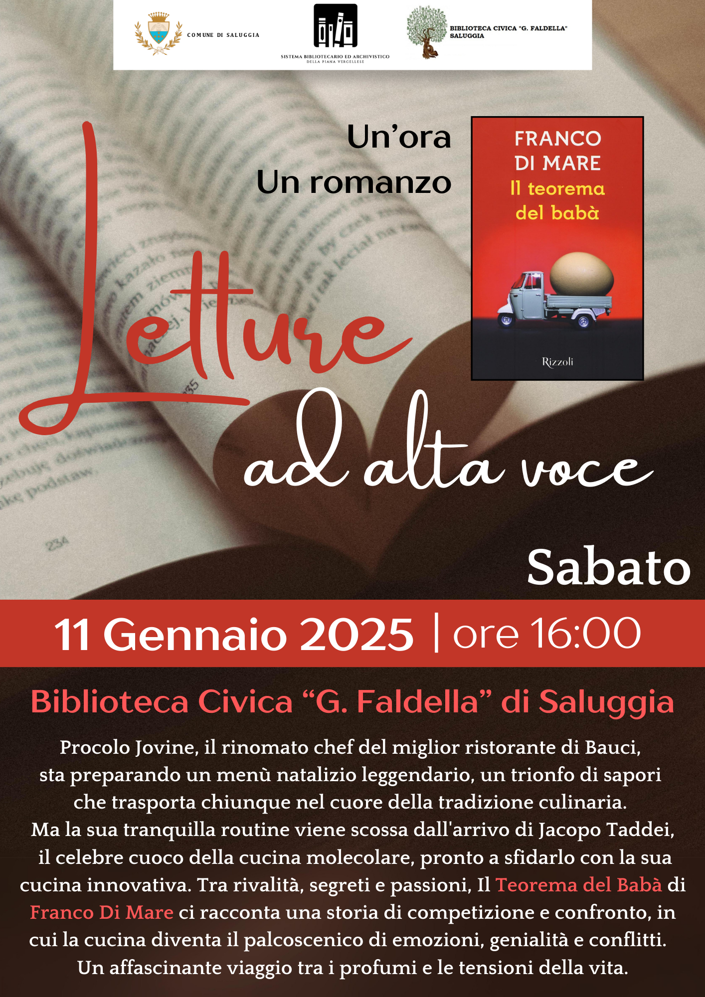 Locandina letture ad alta voce