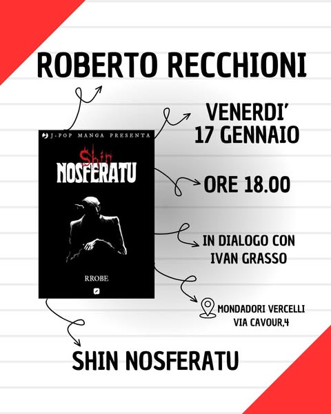 Locandina presentazione libro Shin Nosferatu