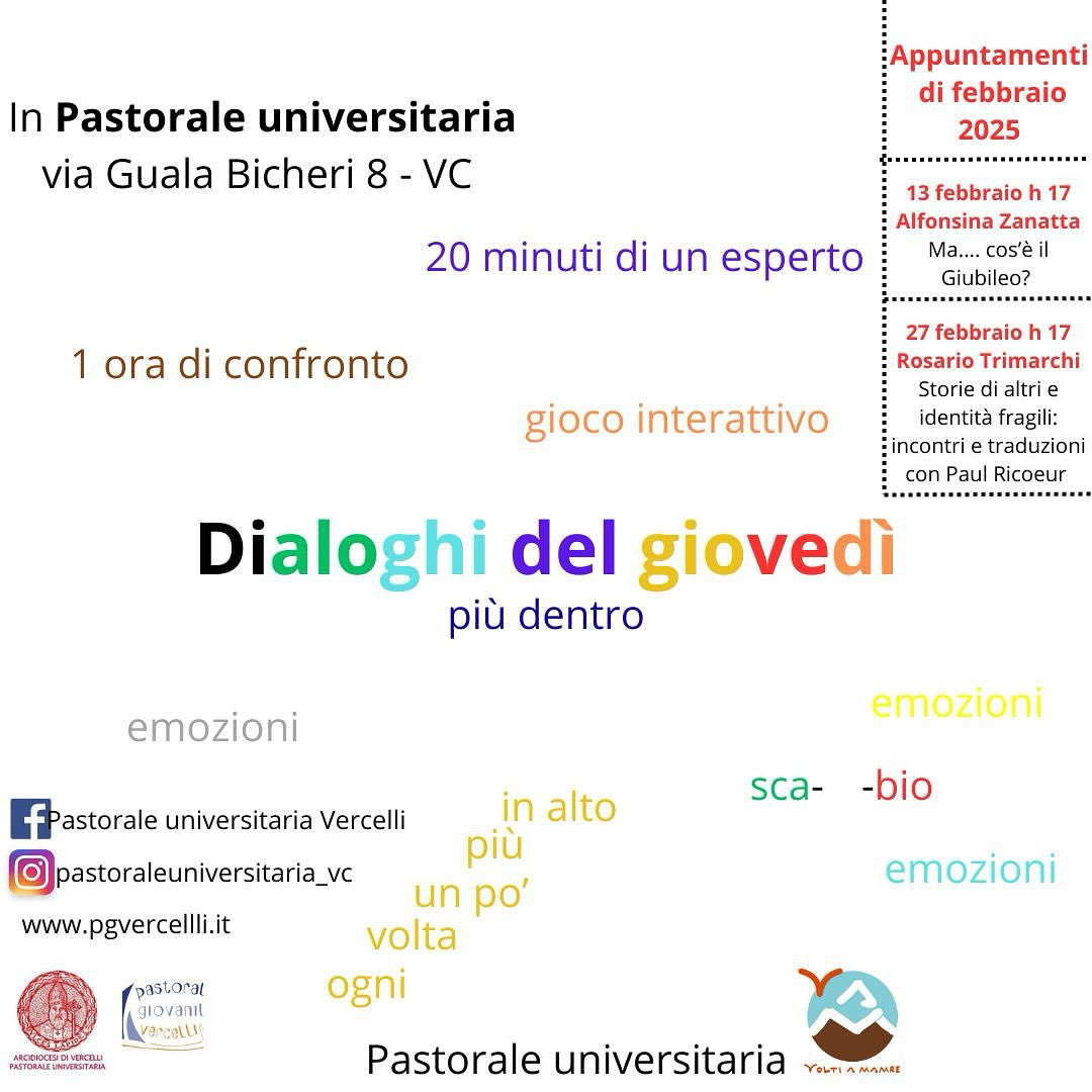 Locandina dialoghi del giovedì