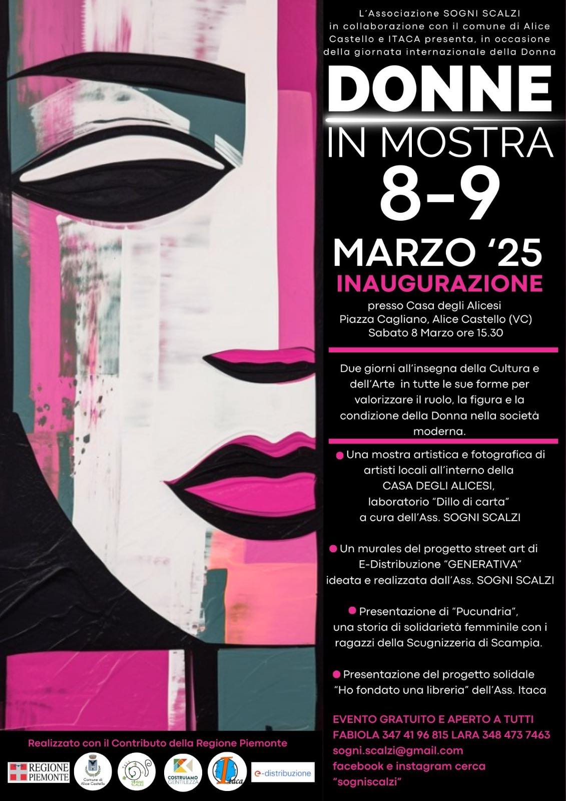 locandina donne in mostra