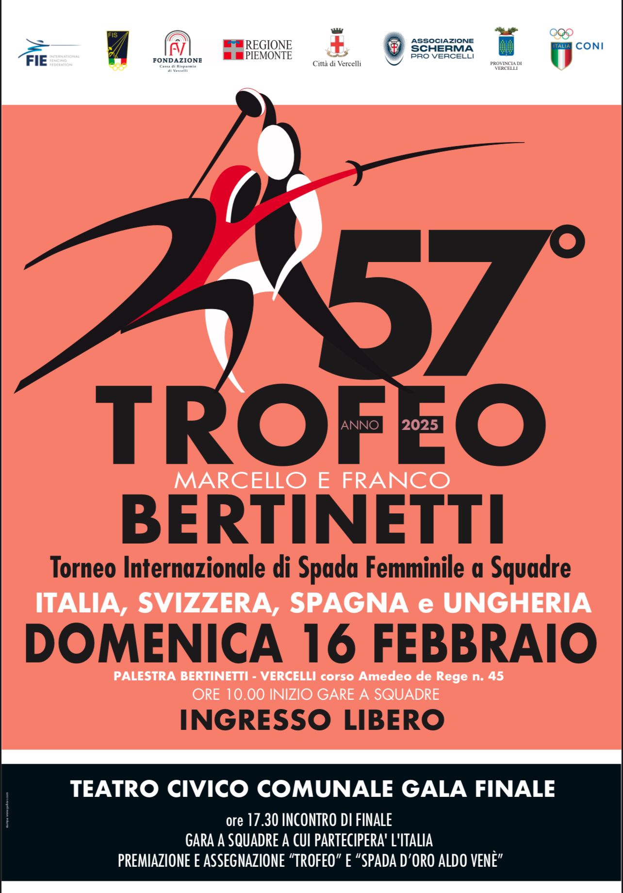 Locandina 57° trofeo Bertinetti