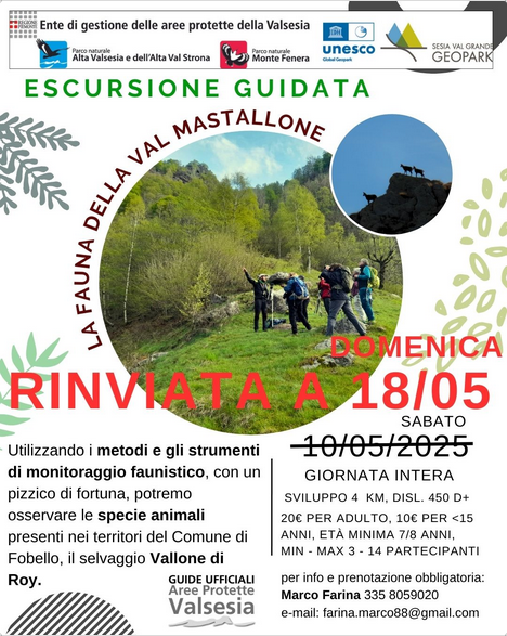 locandina escursione Val MAstallone