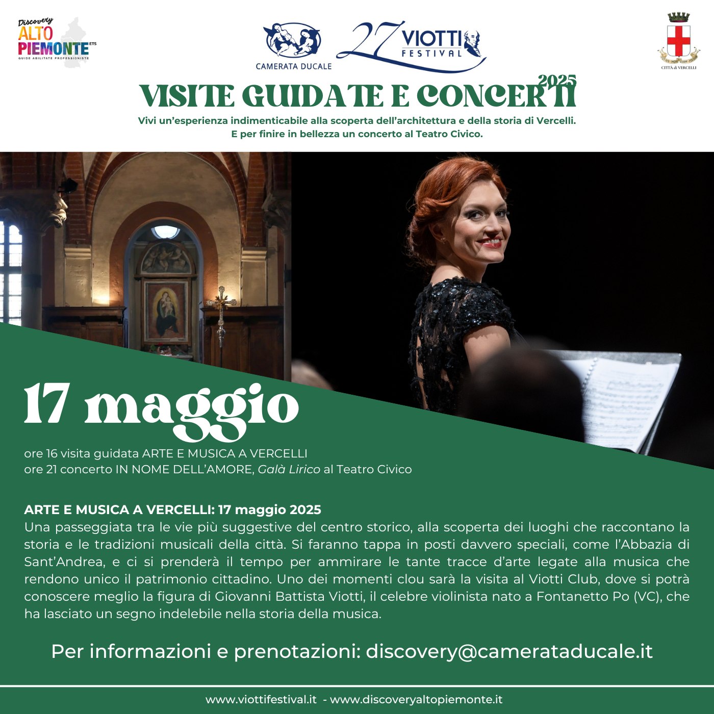 locandina con programma visita guidata