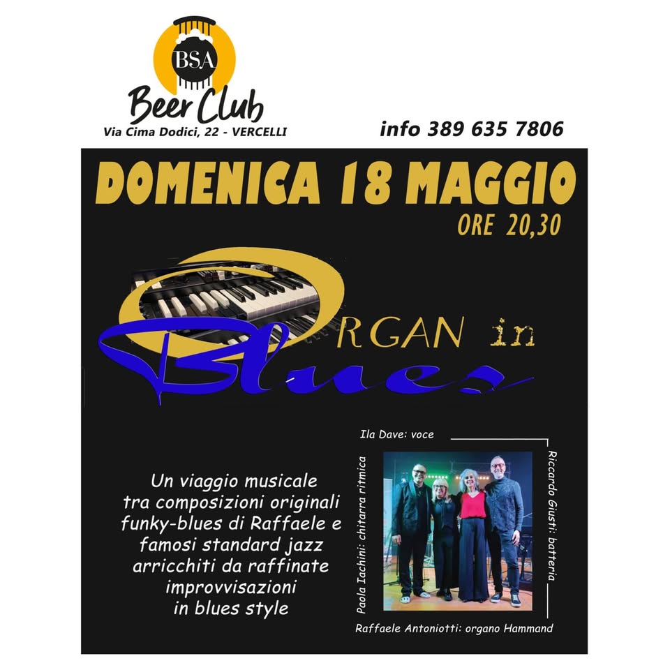 locandina Organ in blues