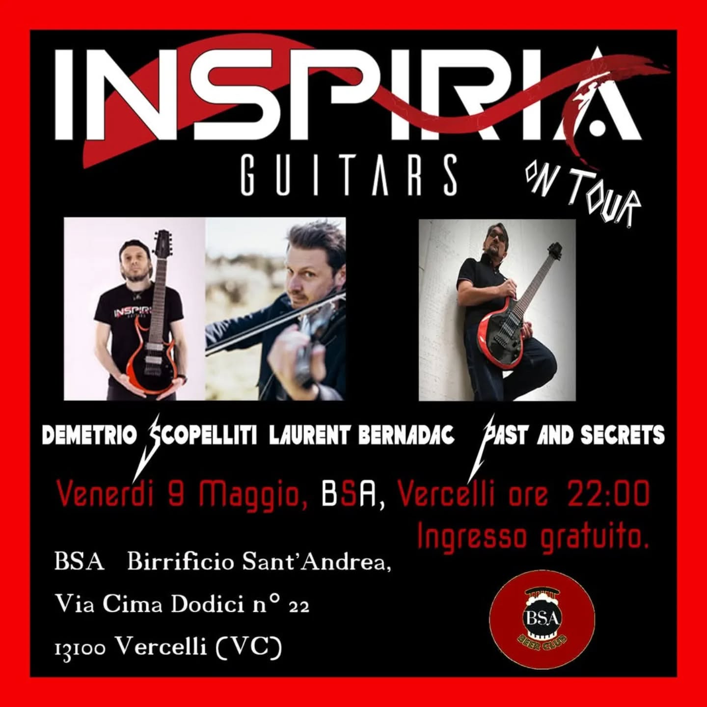 Locandina Inspiria guitars