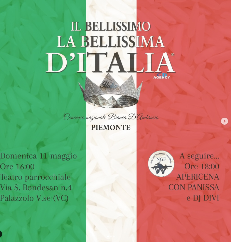 Locandina concorso Il bellissimo la bellissima d'talia