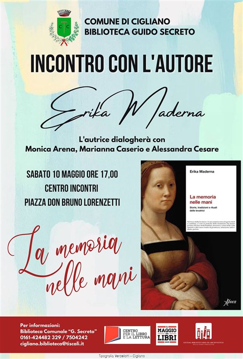 locandina incontro con Erika Maderna