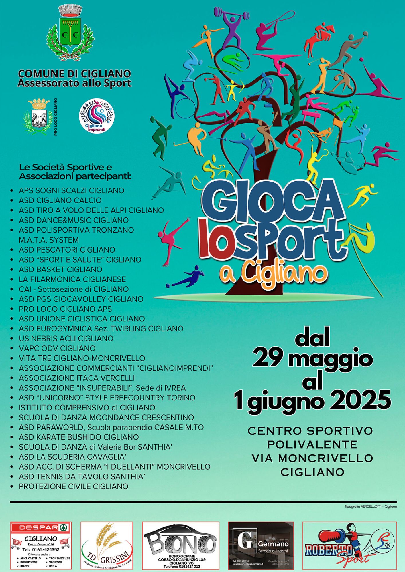 locandina gioca lo sport