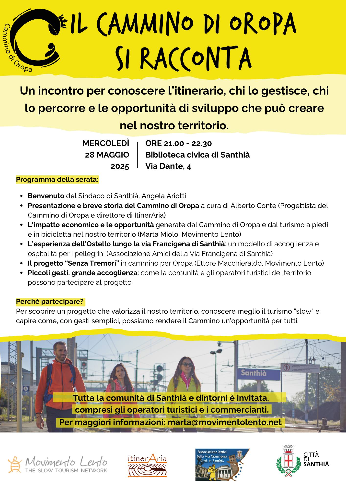 locandina Il cammino di Oropa si racconta
