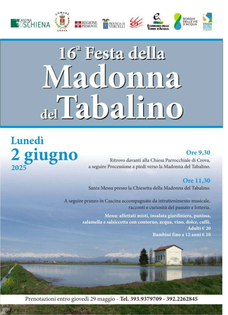 locandina festa della Madonna del Tabalino
