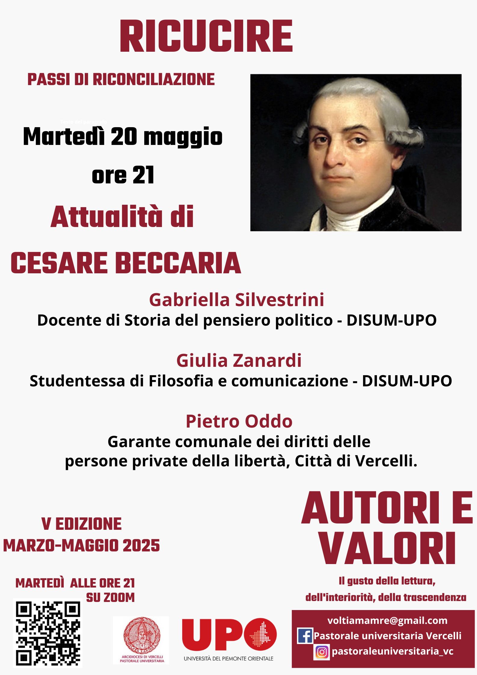 locandina ricucire: Cesare Beccaria