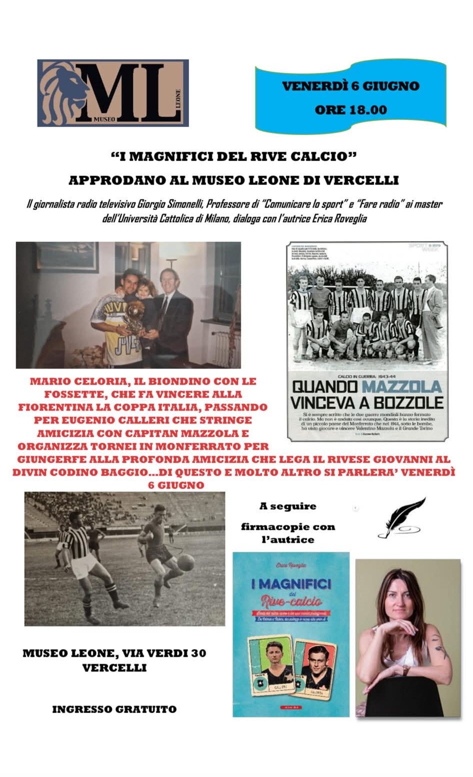 locandina i magnifici del Rive calcio