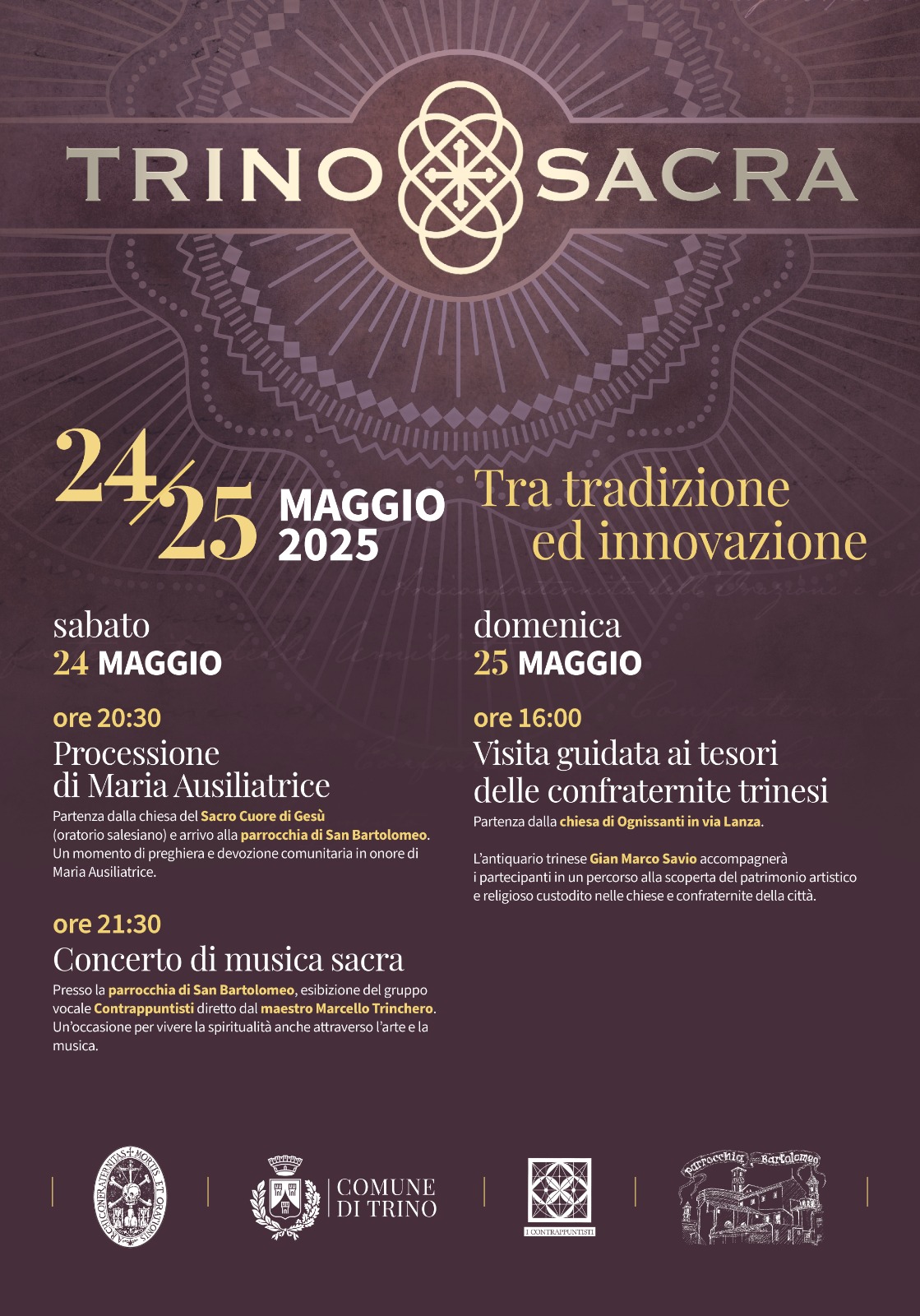 locandina programma Trino sacra