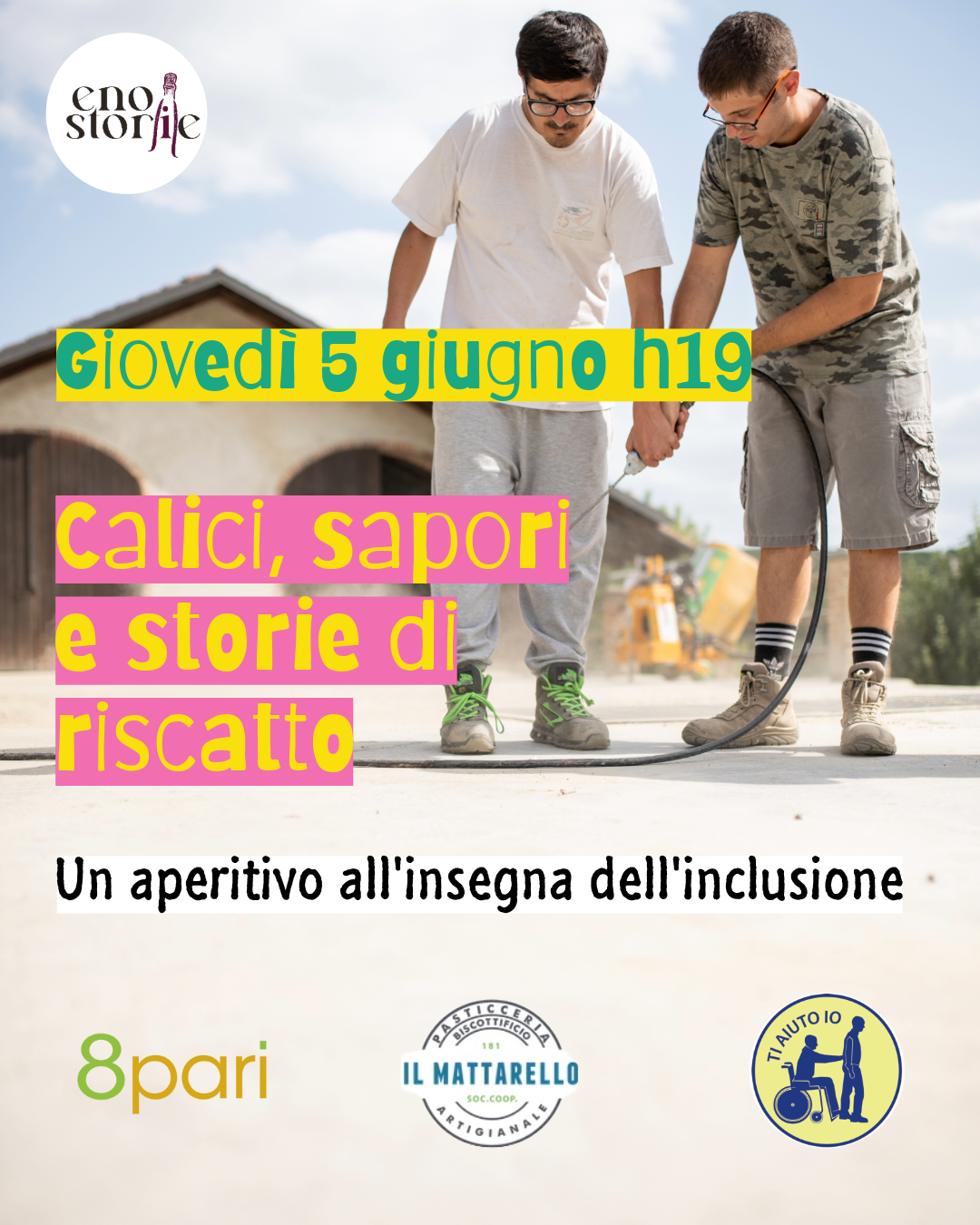 Locandina calici sapori e storie di riscatto