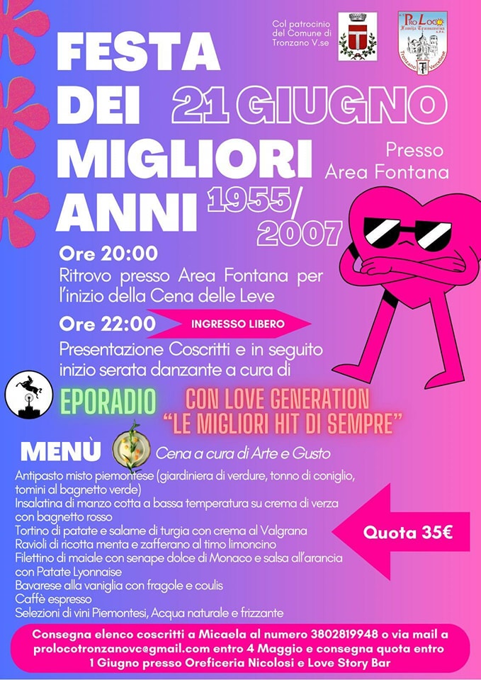 festa dei migliori anni