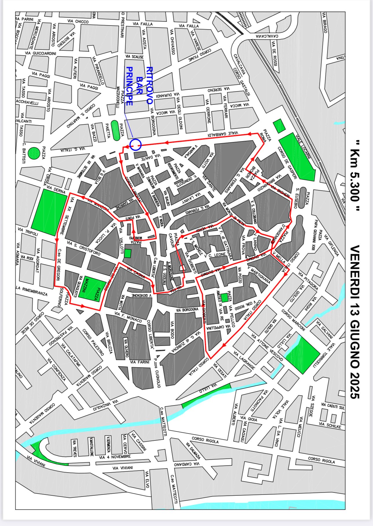 mappa percorso camminata