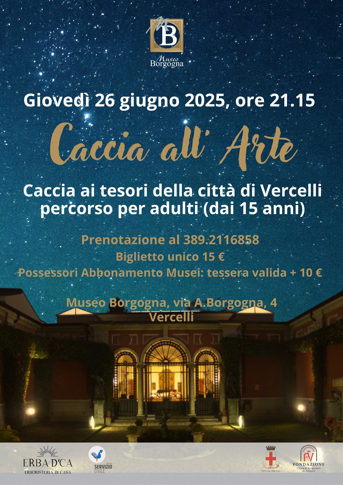 locandina caccia all'arte