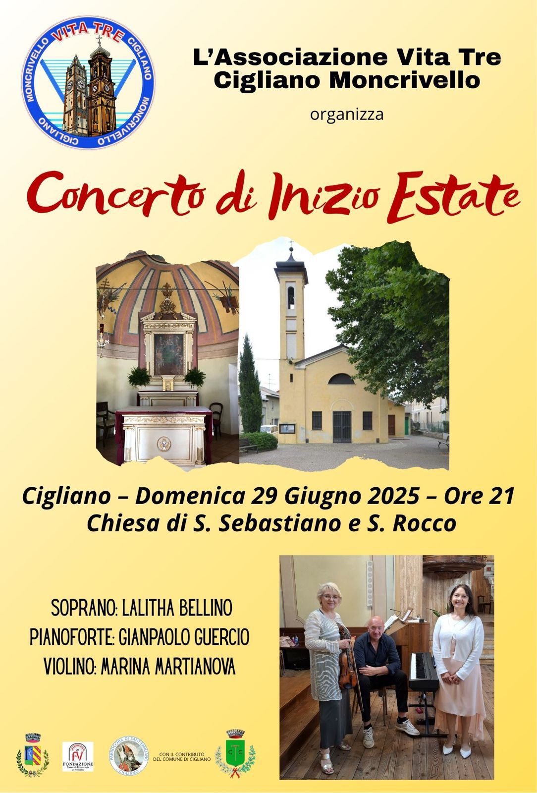 locandina concerto di inizio estate