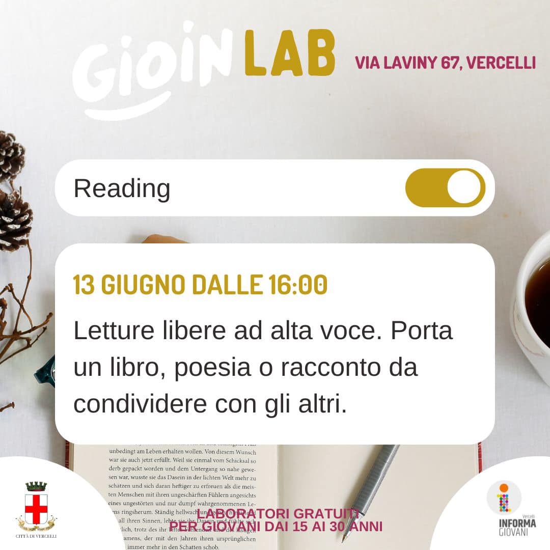 locandina reading allo spazio Gioin