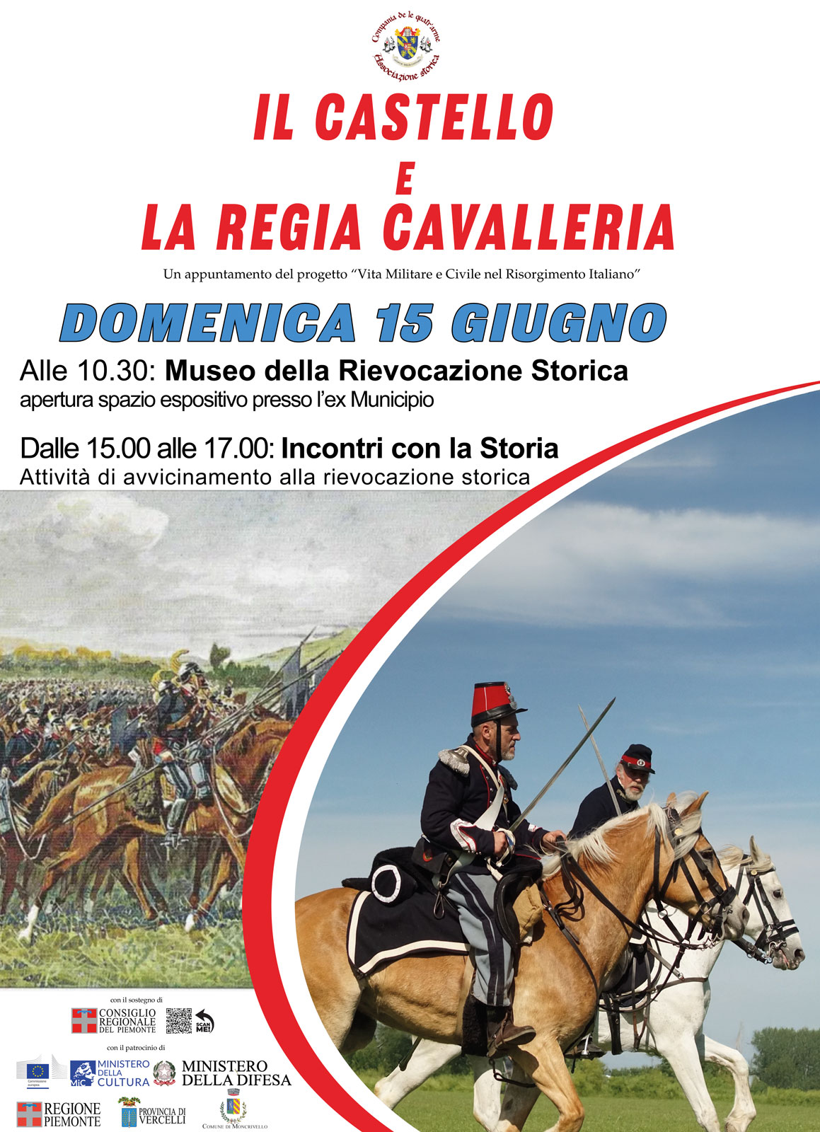 Locandina il castello e la Regia cavalleria