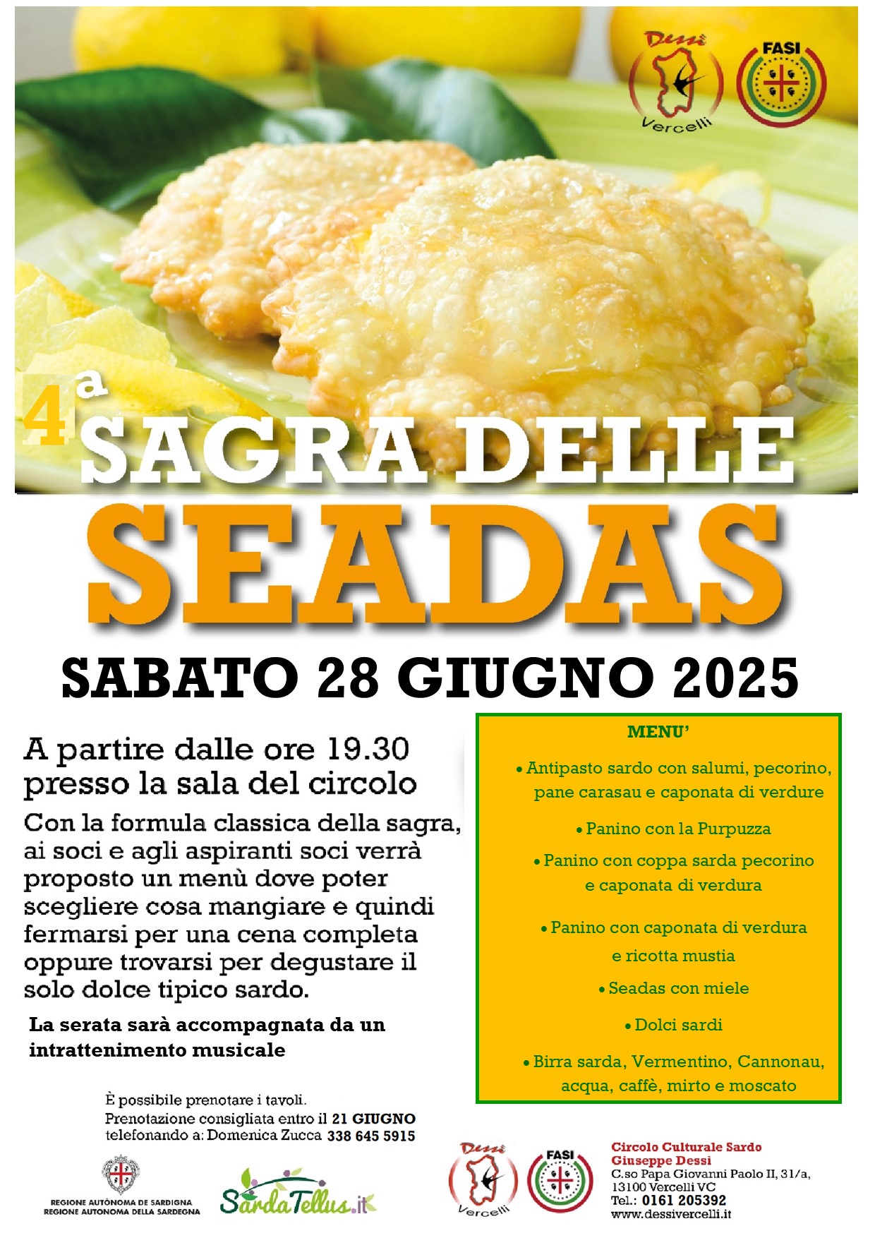locandina sagra delle seadas