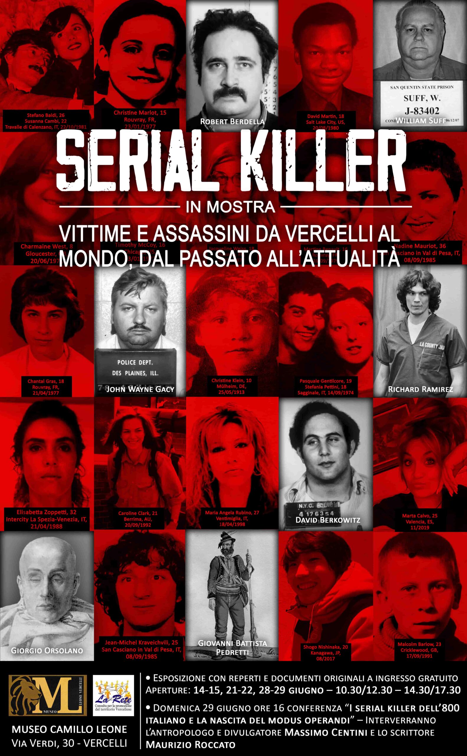 locandina mostra serial killer