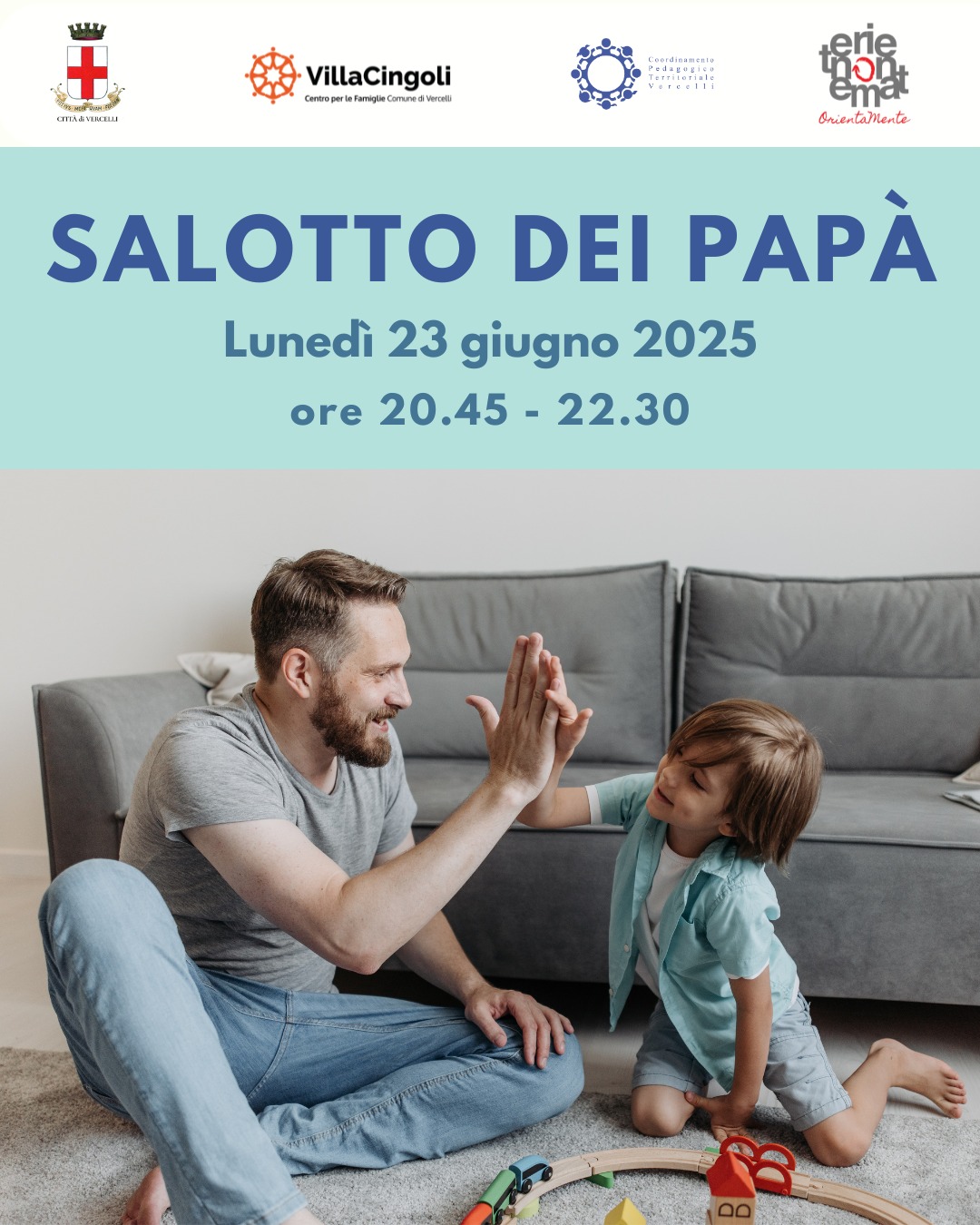 locandina il salotto dei papà