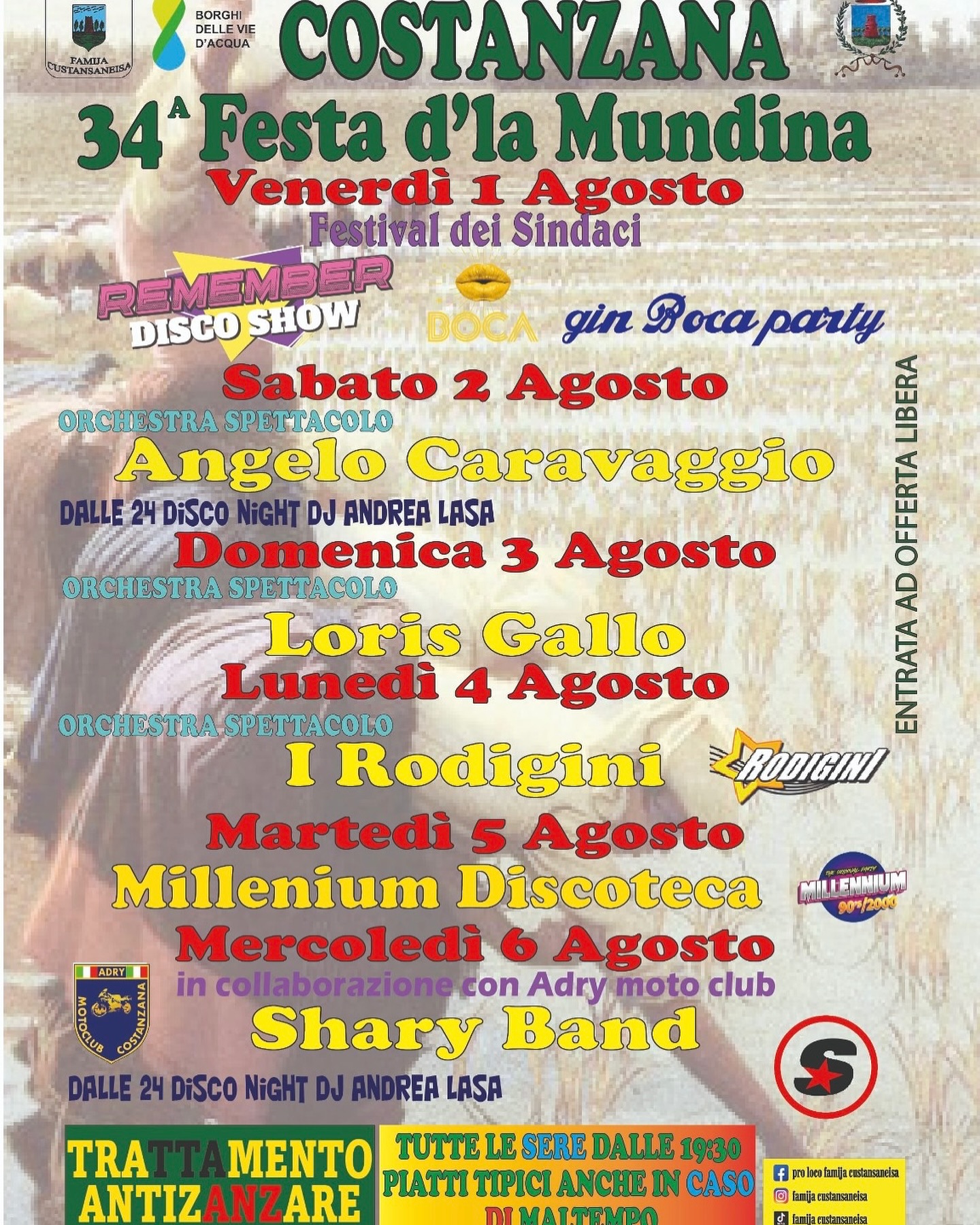 locandina Festa d'la mundina