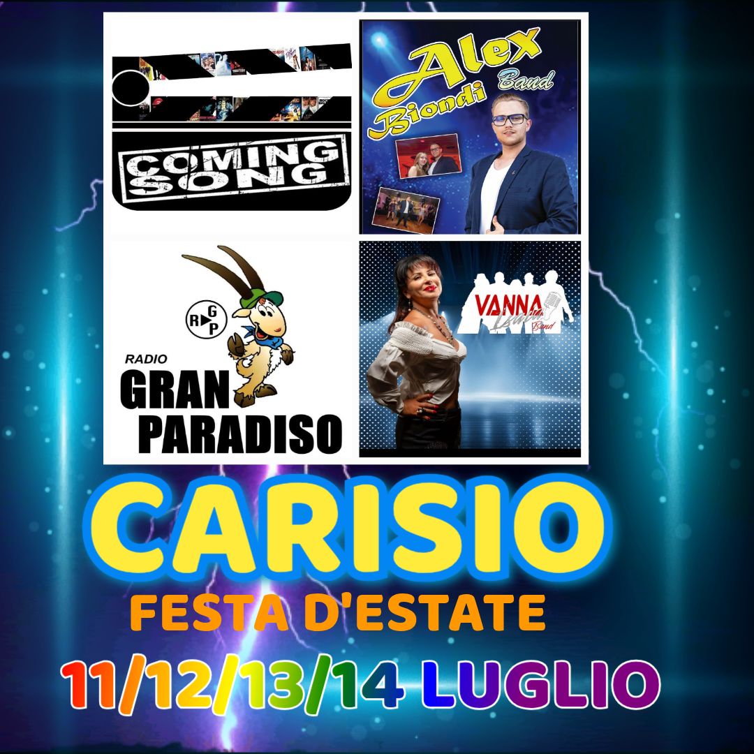 locandina festa d'estate a Carisio