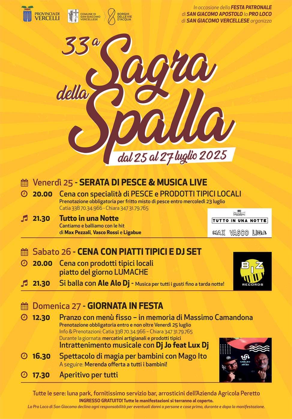 locandina sagra della spalla