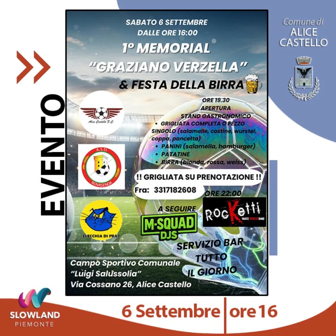 locandina memorial e festa della birra
