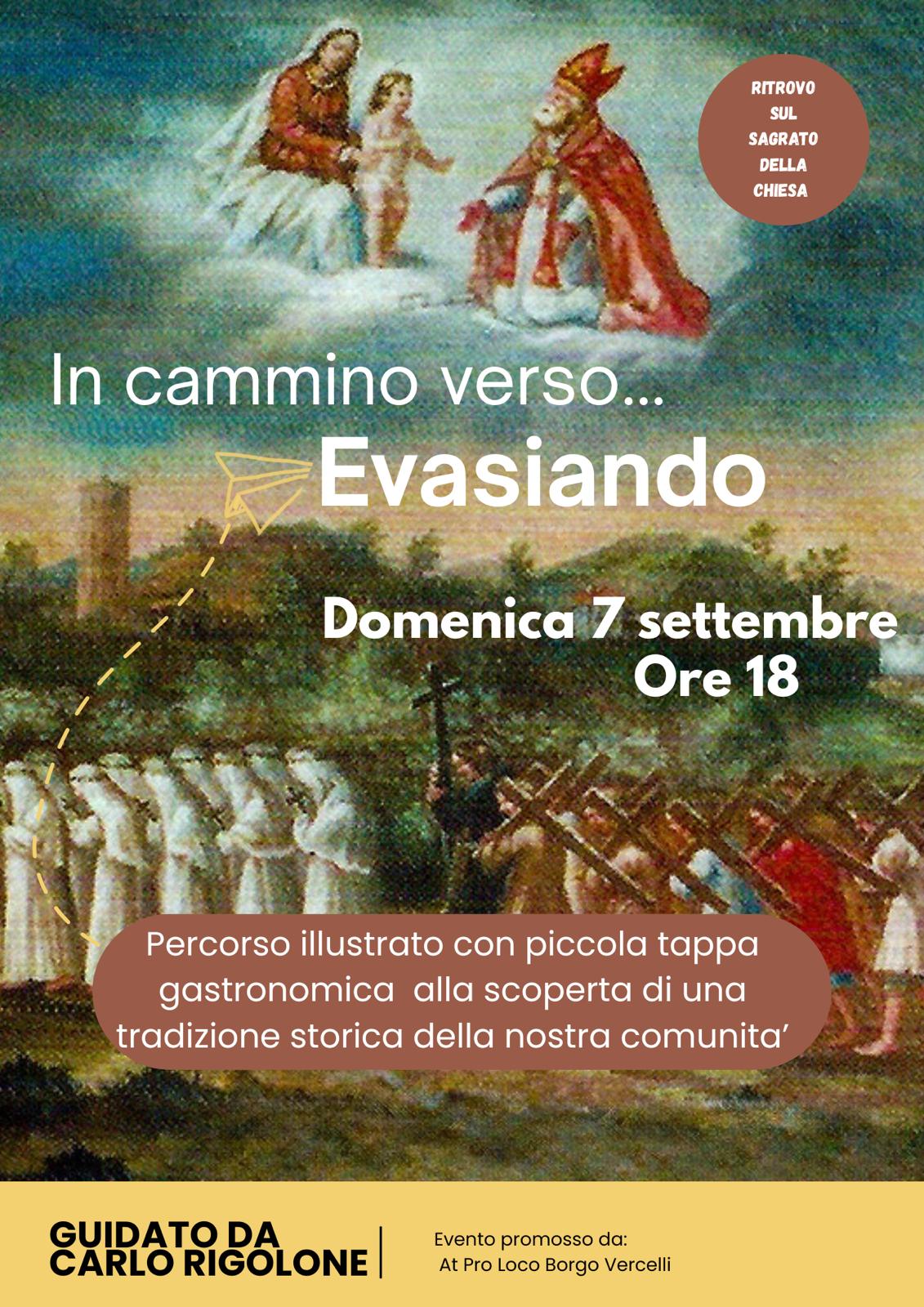 locandina in cammino verso Evasiando