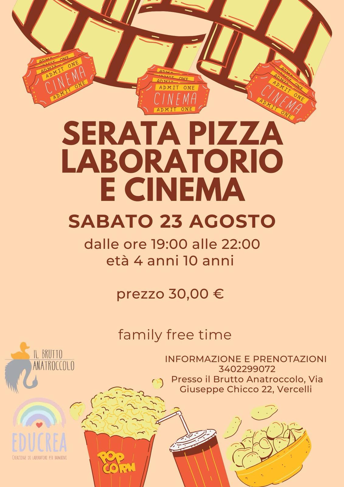 Serata pizza bimbi