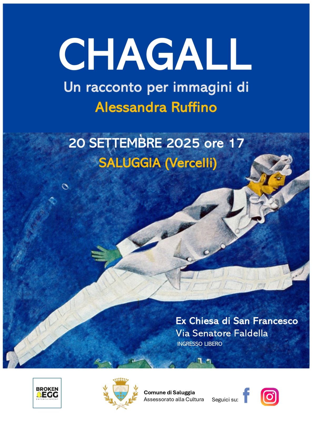 locandina Chagall racconto per immagini