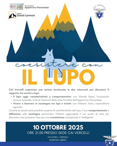 locandina coesistere con il lupo