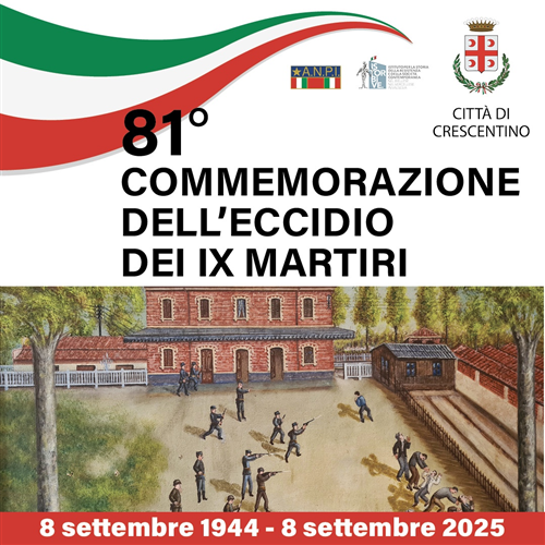 locandina commemorazione eccidio IX martiri