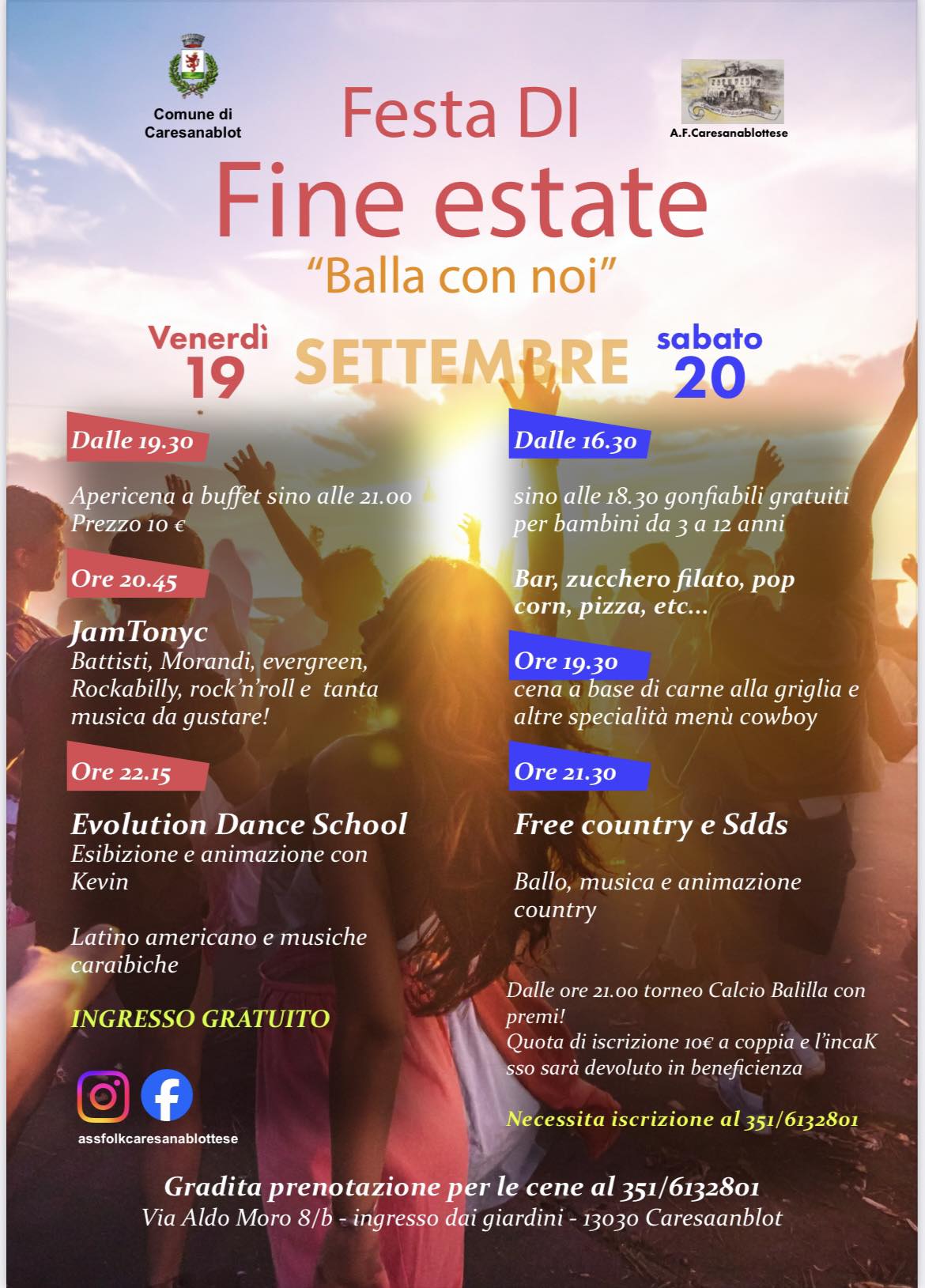 locandina festa di fine estate
