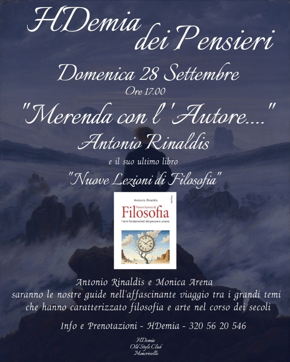 locandina merenda con l'autore