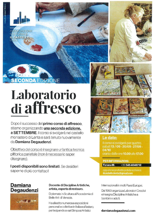 locandina laboratorio di affresco
