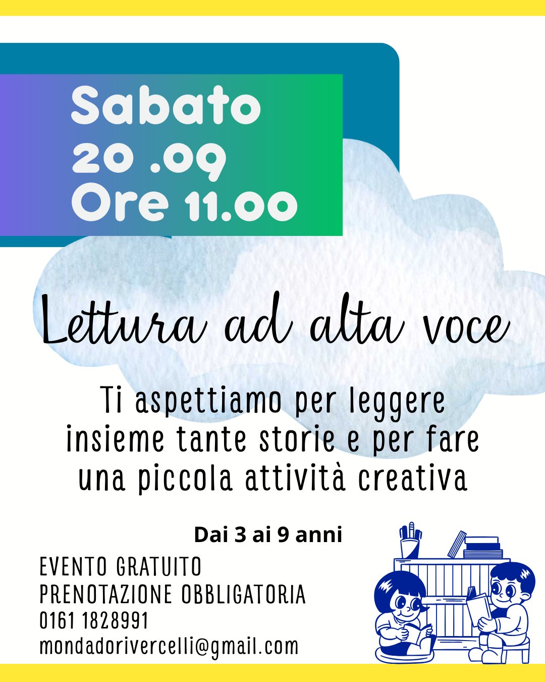 Locandina lettura ad alta voce