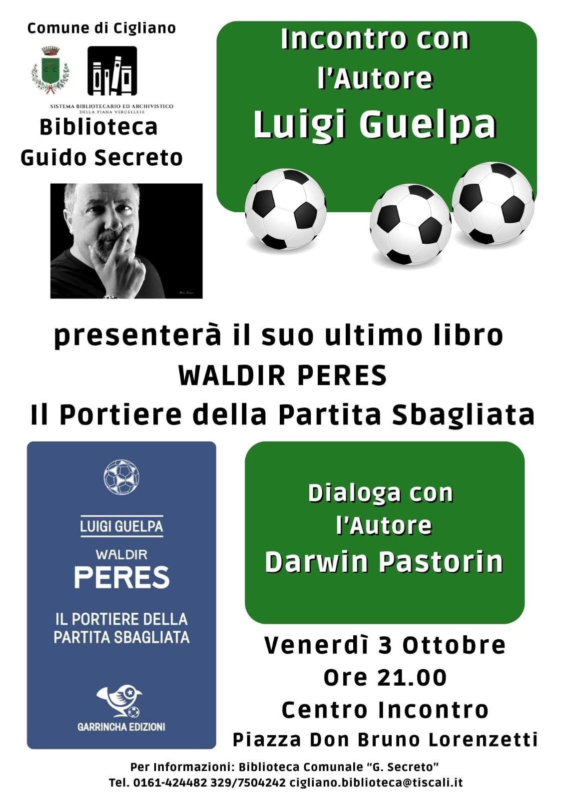 locandina incontro con Luigi Guelpa