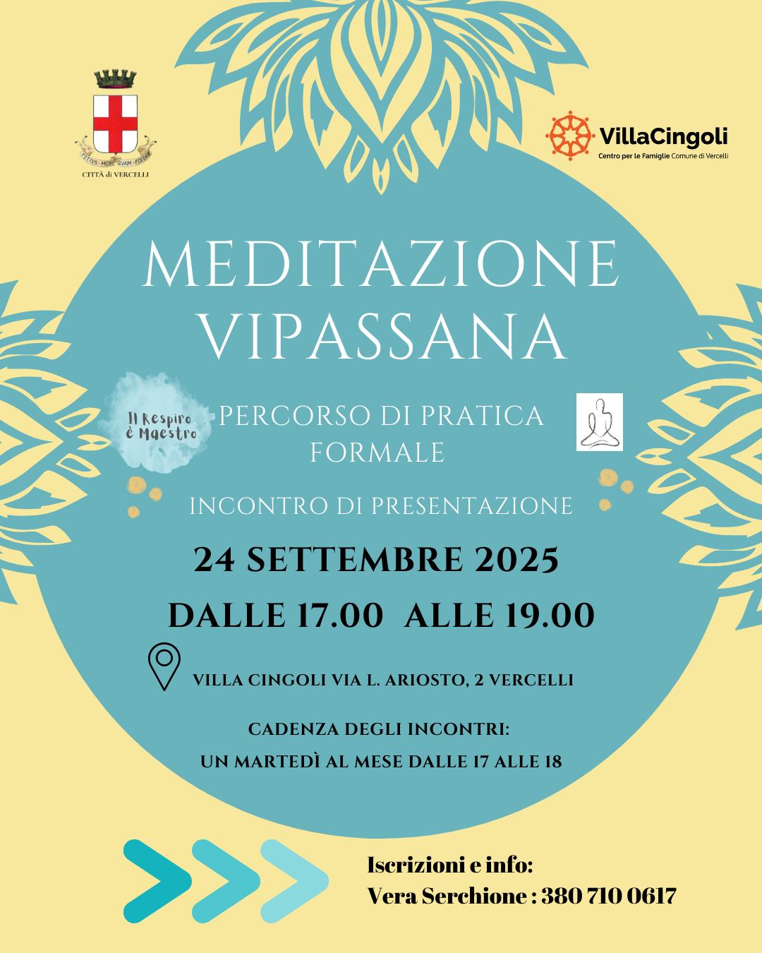 locandina presentazione corso meditazione
