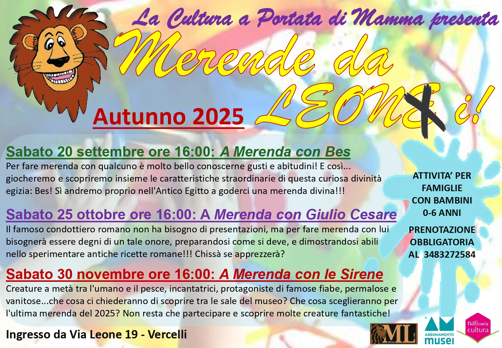 programma autunno merende da leoni