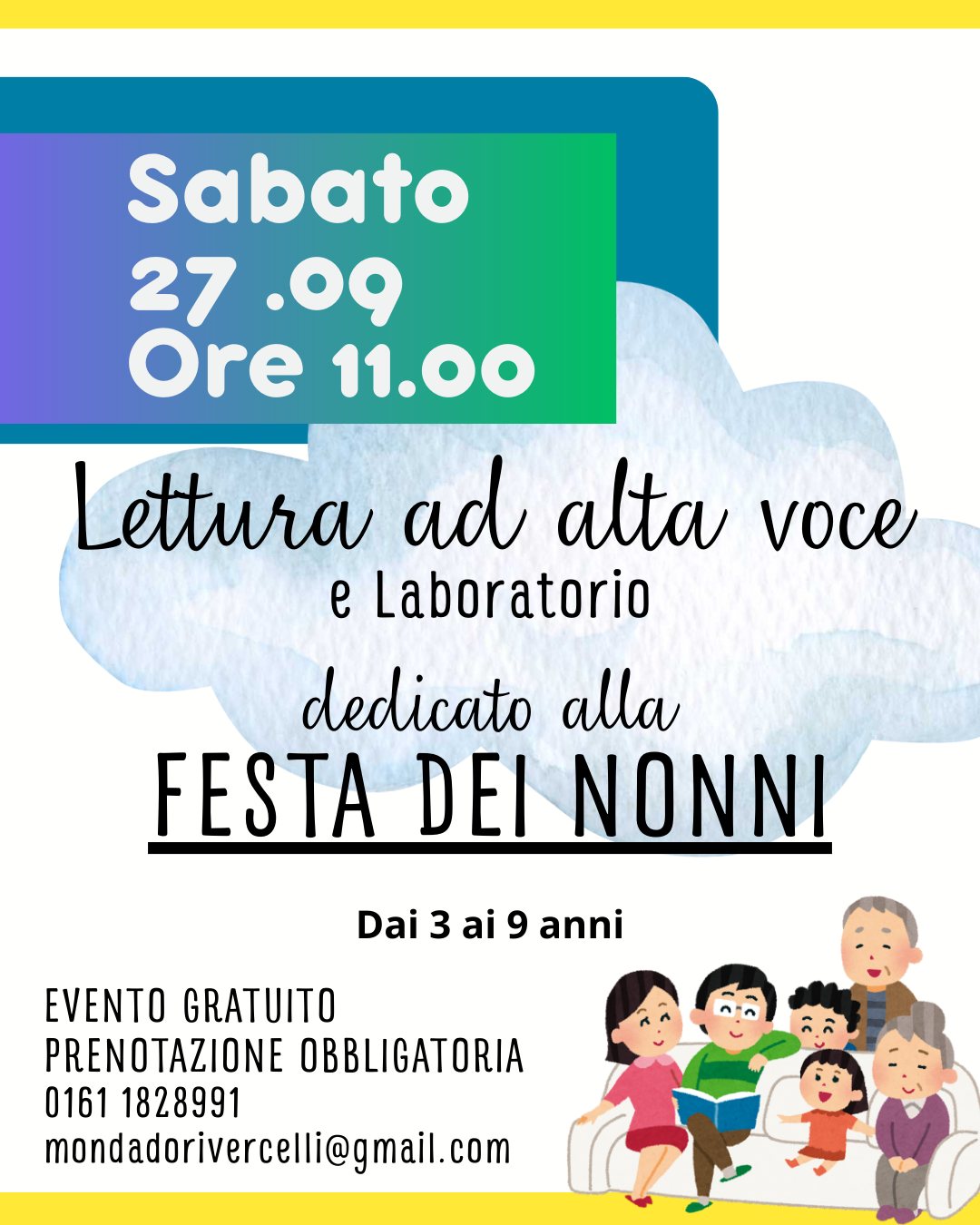 locandina lettura e laboratorio festa dei nonni