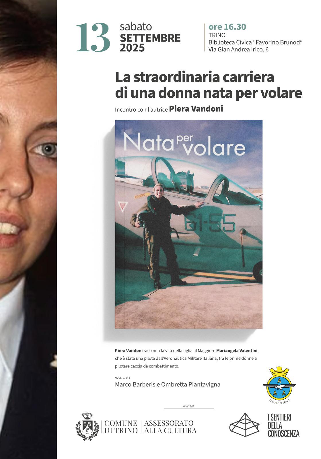 locandina presentazione libro Nata per volare