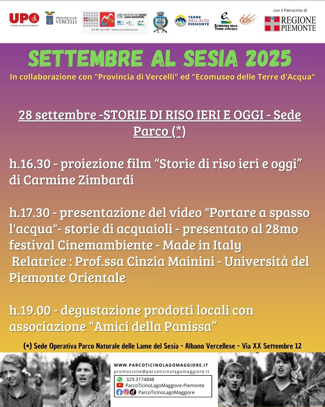 locandina settembre al Sesia